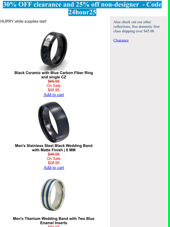 30% OFF Grab These Deals - JustMensRings