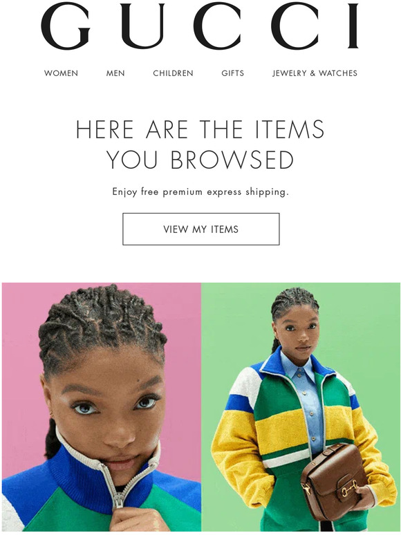 Receive your Gucci just in time with Free Premium Express Shipping.