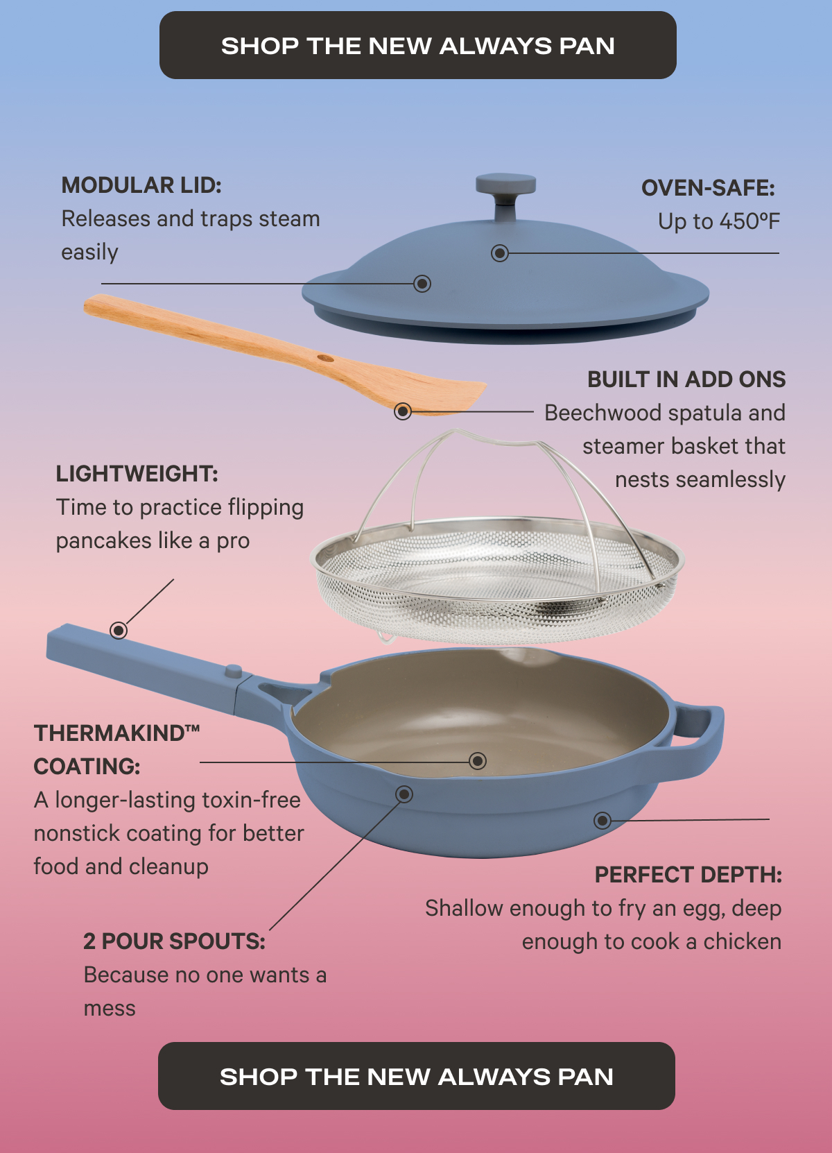 Our Place The ultimate guide to the Always Pan 2.0 Milled