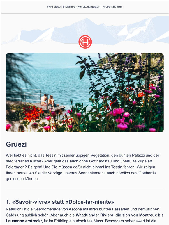 Das Tessin nördlich des Gotthards 🌴