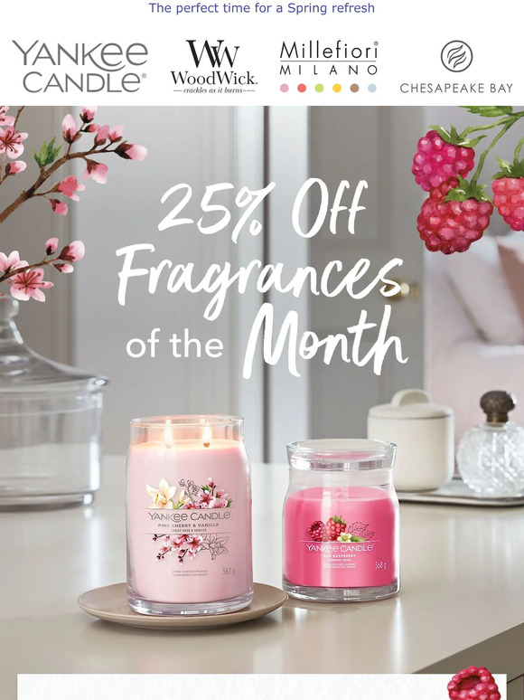 yankeecandle Discover 25 Off Fragrances of the Month Milled