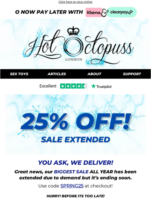 OUR BIGGEST SEX TECH SALE OF THE YEAR SO FAR!