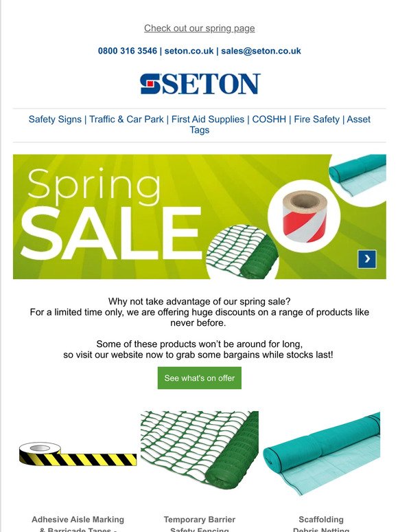 Spring sale now on!