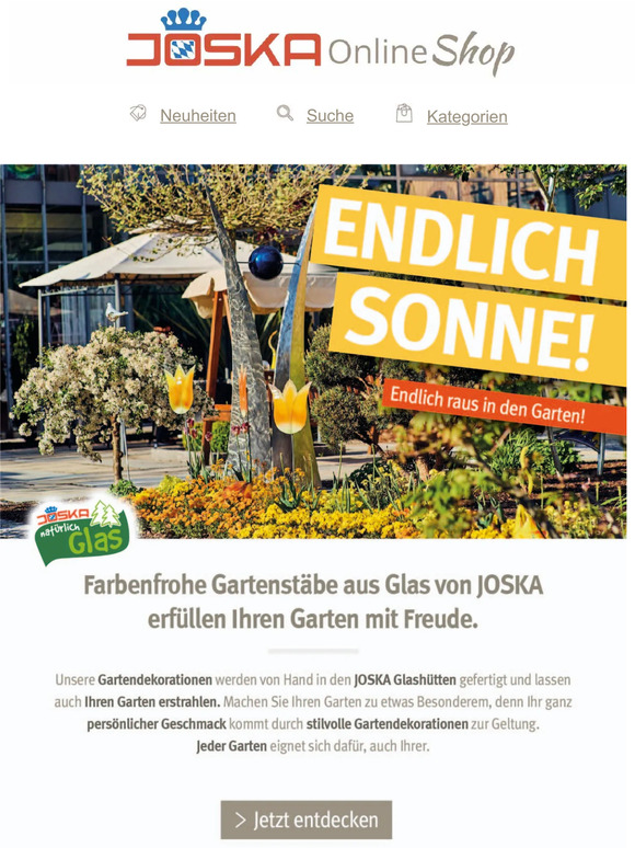 ➜ Endlich Sonne! Endlich raus in den Garten!
