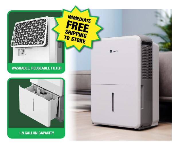 50-Pint Dehumidifier - Free Shipping To Store!