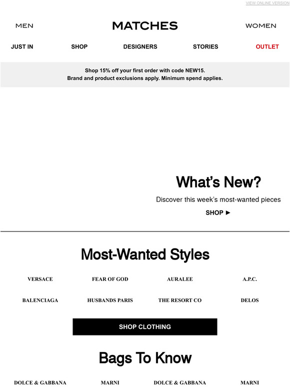 matchesfashion —, meet these justlanded styles Milled