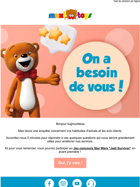 Donnez nous votre avis