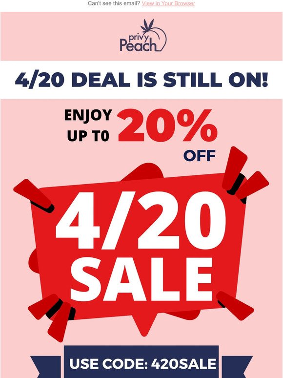 4/20 Deal is still on! ❤️