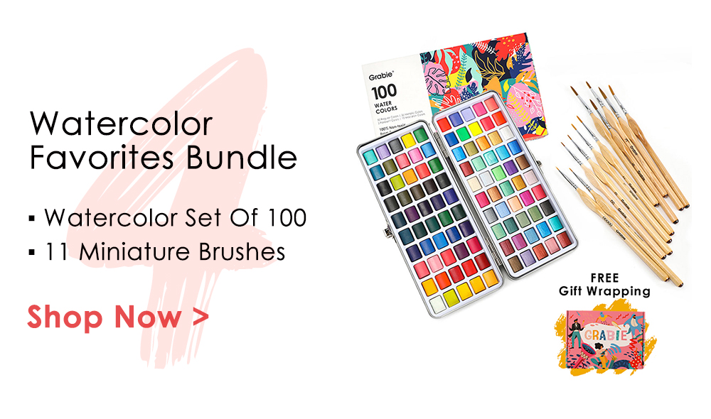 Unboxng of this Grabie Premium Watercolor Set Of 100 With Brush