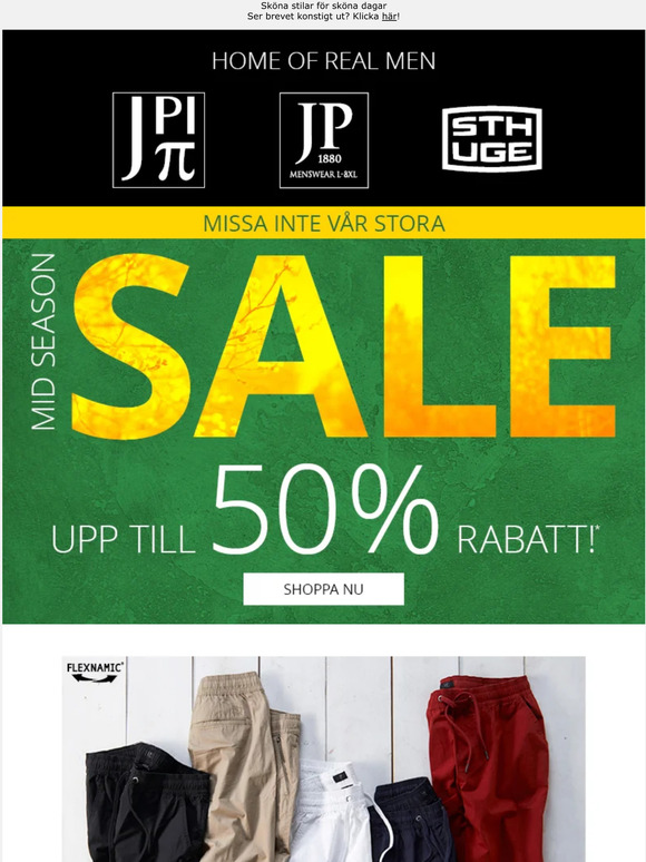 Mid Season Sale! Upp till 50% rabatt!
