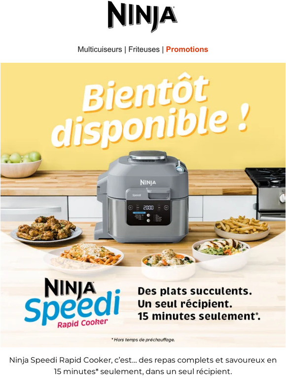 Soldes d'hiver Ninja : Jusqu'à 80 € de réduction sur les multicuiseurs,  friteuses sans huile