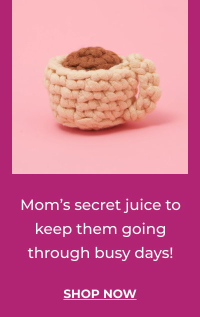 Mom's secret juice to keep them going through busy days! SHOP NOW