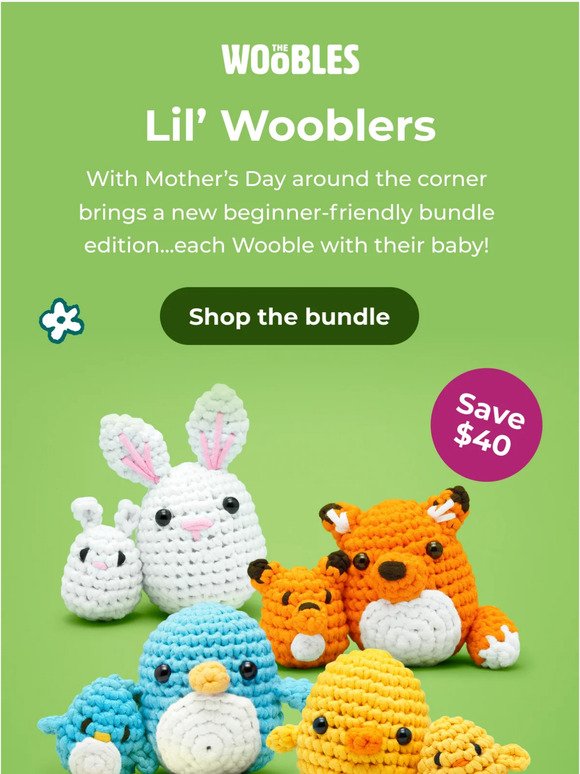 The Woobles - Bjorn the Narwhal Beginner Crochet Kit – Woodfire Candle Co
