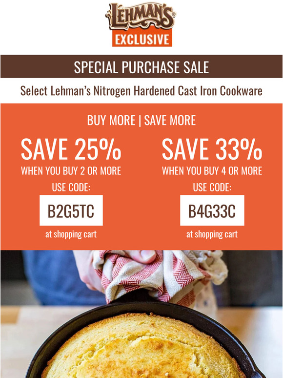 Lehman's Your Invited! Special Purchase Sale 👀 Milled