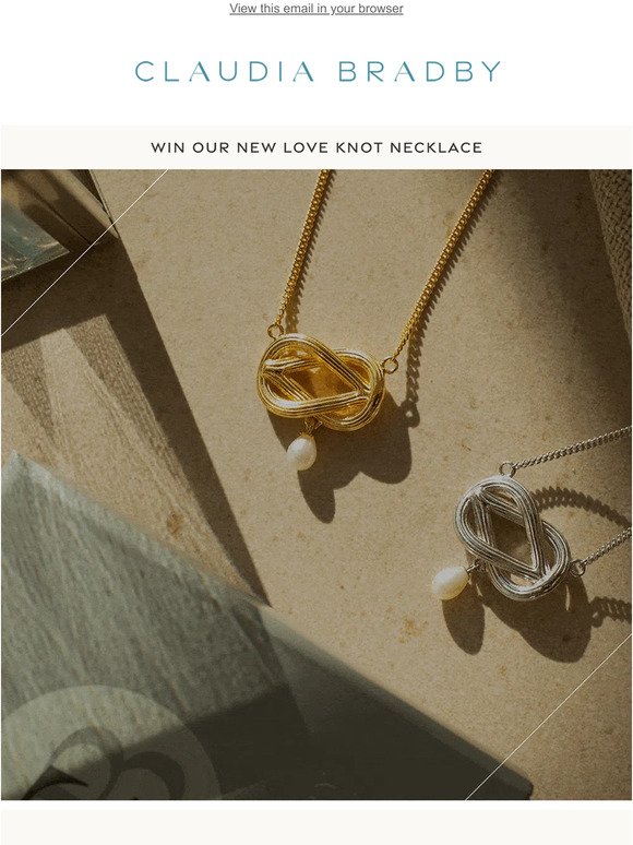 WIN our NEW Love Knot Necklace