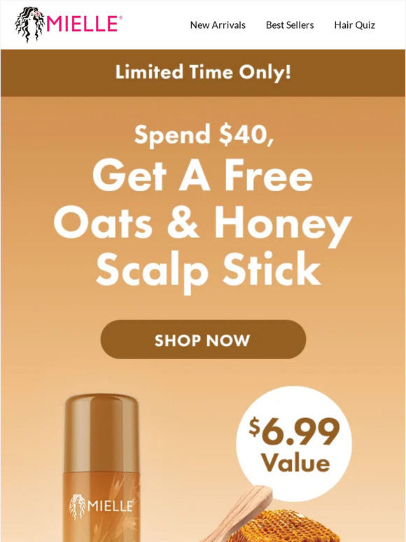 MIELLE: 🎁Free Gift Alert: Honey Soothing Scalp Stick | Milled