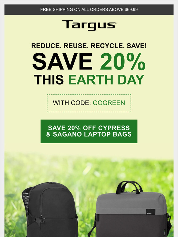 Targus International Shop Sustainably For Earth Day! Milled