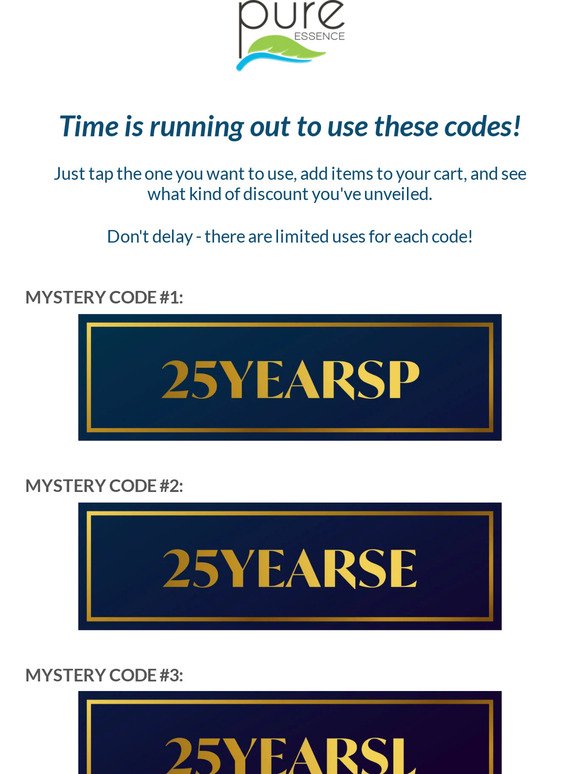👀 Don't miss the chance to use these mystery codes!