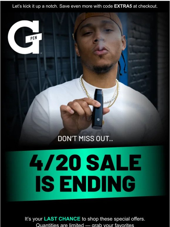 Don’t Miss Out: The 4/20 Sale’s Ending Soon 🏃
