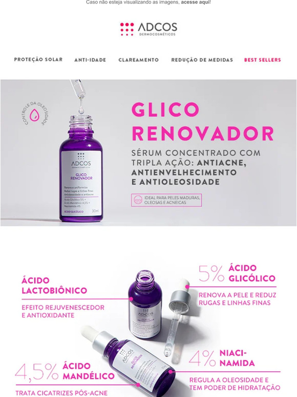 ⏰ Últimas Horas! Linha Glico com 10% OFF*