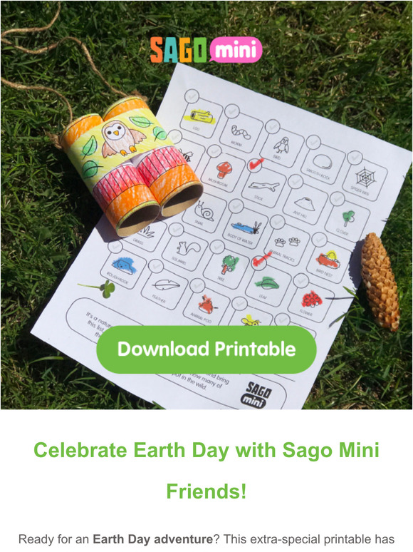 🔍 Print an Earth Day scavenger hunt!