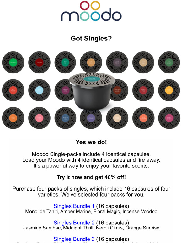 🛍️ Moodo Singles deal 🛍️