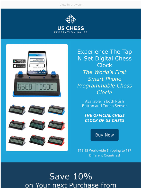 Tap N Set Digital Chess Clock