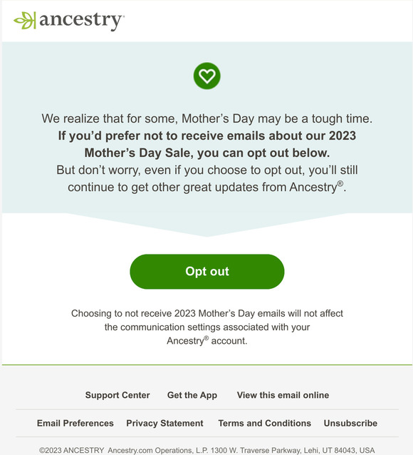 Rather skip the Mother’s Day emails this year?