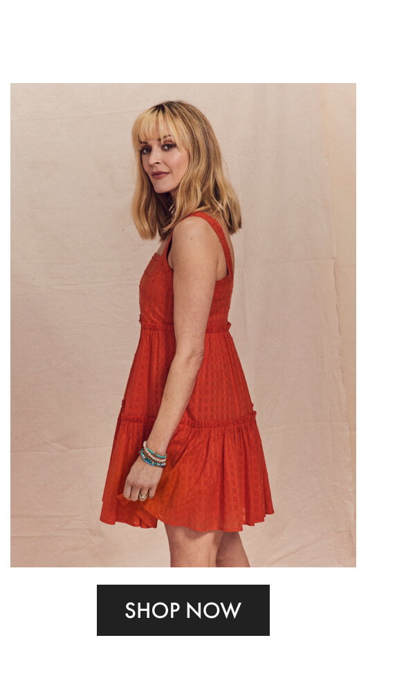 fearne-cotton-red-misty-smock-mini-dress