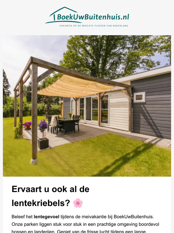 🌸 Meivakantie tip: BoekUwBuitenhuis