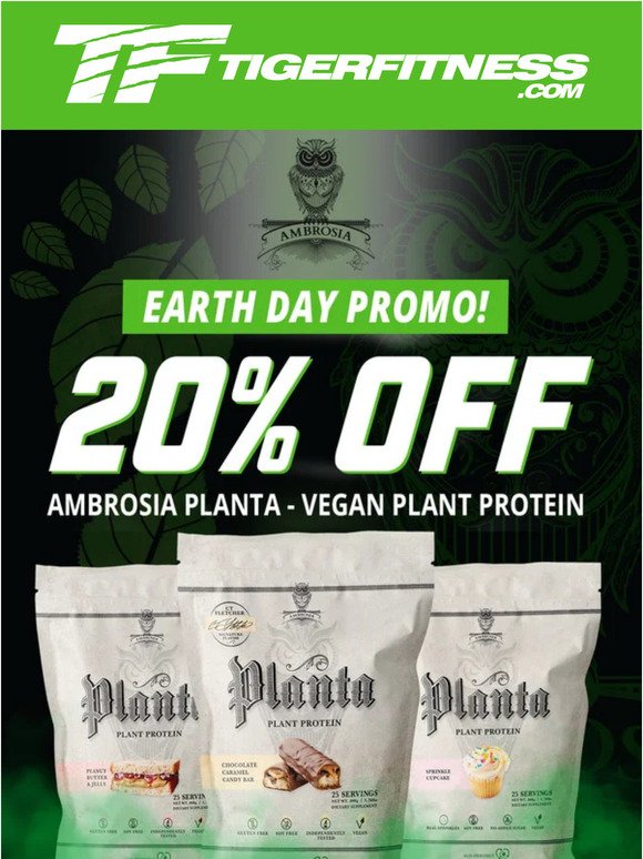 Celebrate Earth Day 🌎 20% OFF Planta Vegan Protein by Ambrosia