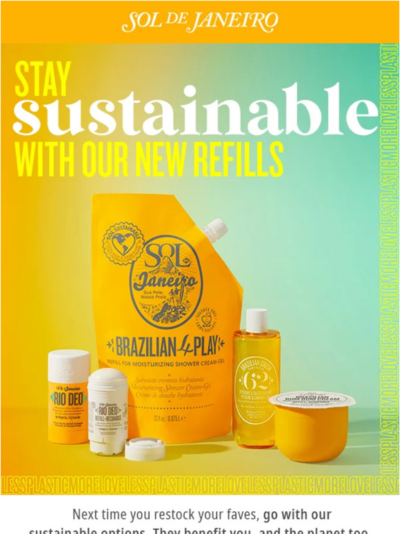 Sol de Janeiro Happy Earth Day! Shop sustainable refills 🌎 Milled