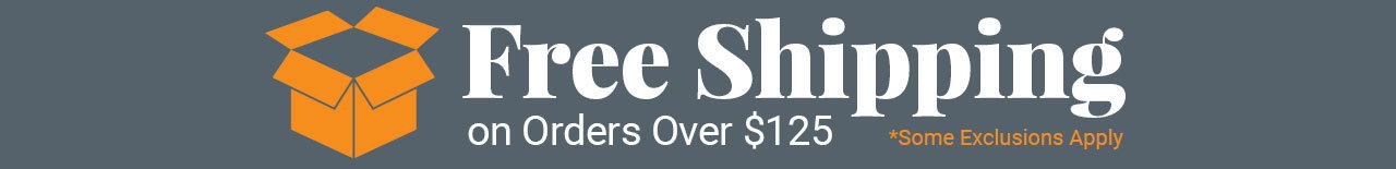 Free Shipping on orders Over $125