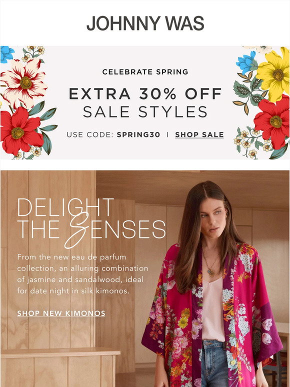 Johnny Was: Spring is Here! Get Up to 50% Off All Sale Styles | Milled