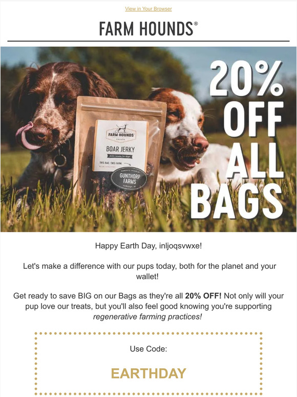 Earth Day Sale | Starts Now!