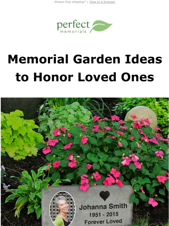 Perfect Memorials Memorial Garden Ideas 🌼 Milled
