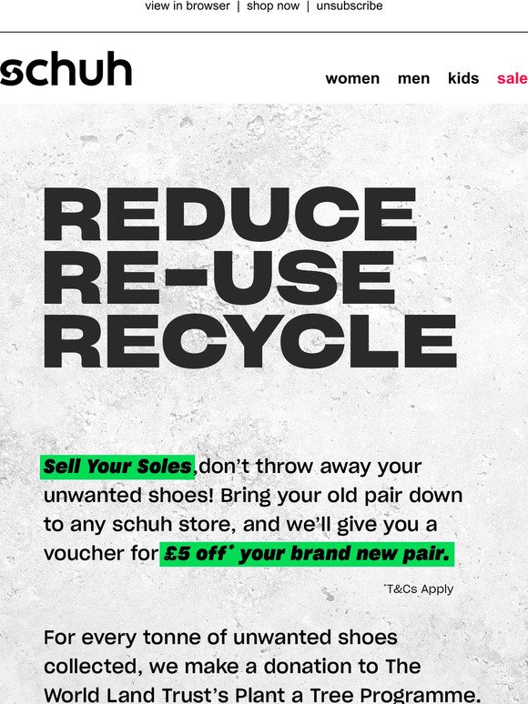 Get £5 Off* for your unwanted shoes