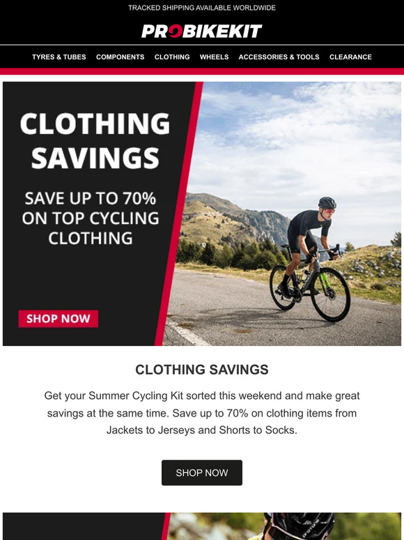 Cycling Clothing Savings
