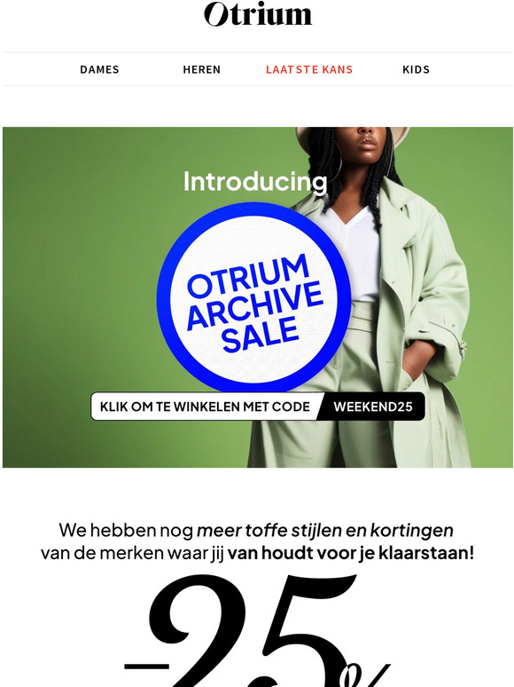 Otrium BE Email Newsletters Shop Sales Discounts and Coupon Codes