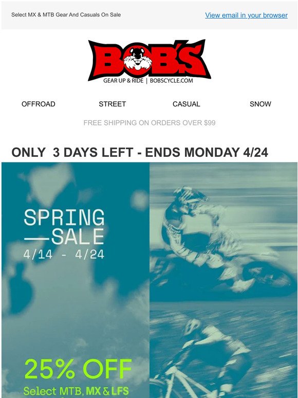 Only A Couple Days Left ✔Fox Racing Spring Sale!