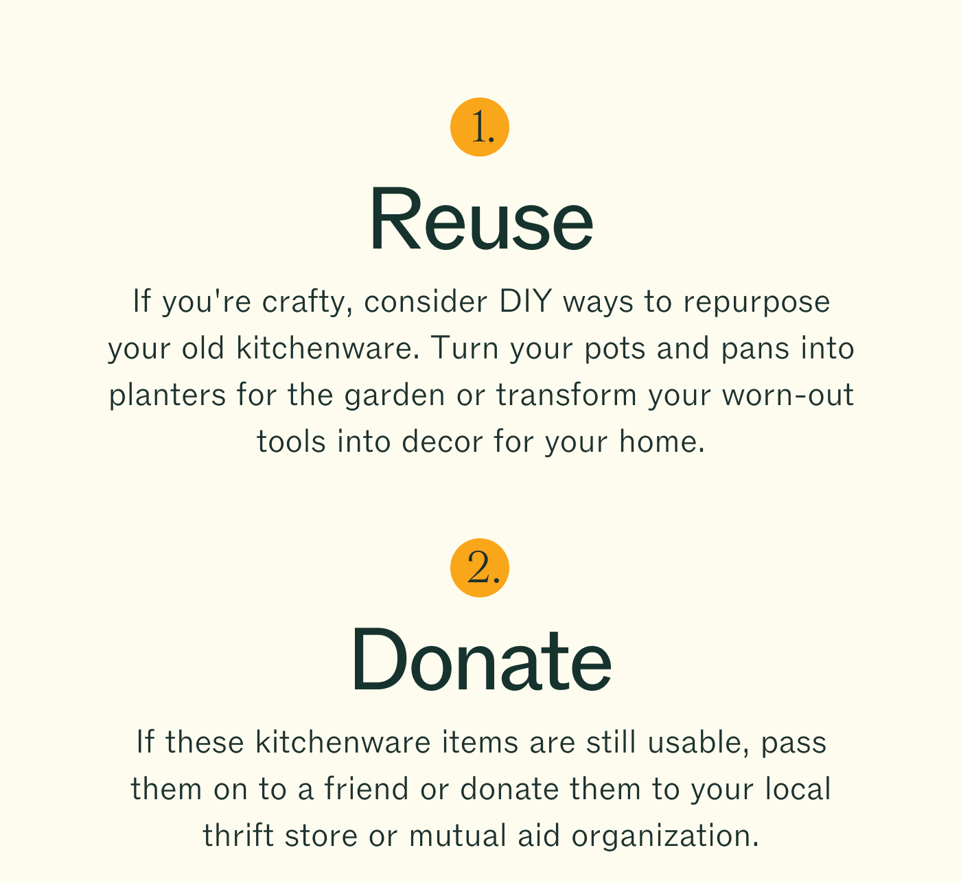 Material Your guide to donating, reusing and recycling cookware Milled