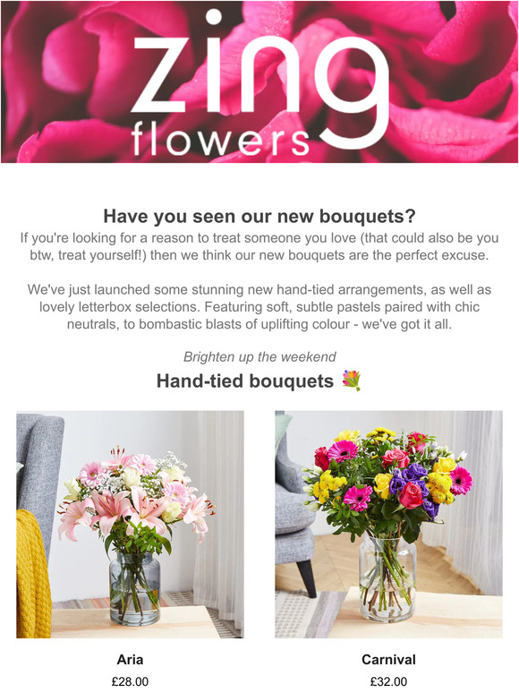 Zing Flowers Meet the new bouquets on the block 💐 Milled