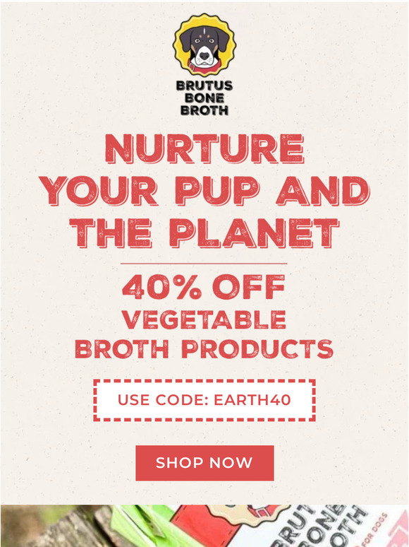 Earth Day: Get 40% Off Plant-Based Broth 🌎