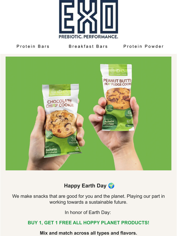 Buy 1, Get 1 FREE on all Hoppy Planet Snacks