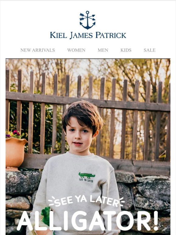 Kiel James Patrick Save The Alligator Tee M / Red