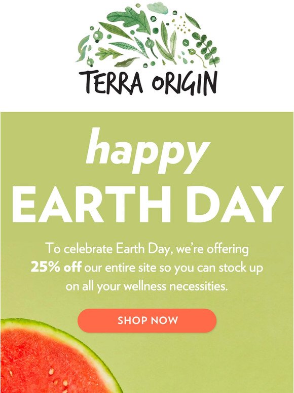 25% Off Sitewide! Happy Earth Day!🌎