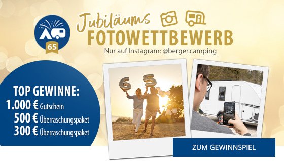 Camping Berger - Exklusiv zum 60-jährigen Jubiläum!
