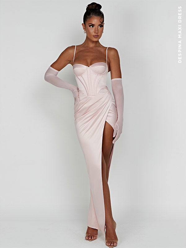 Arabella Maxi Dress - Blush – BABYBOO