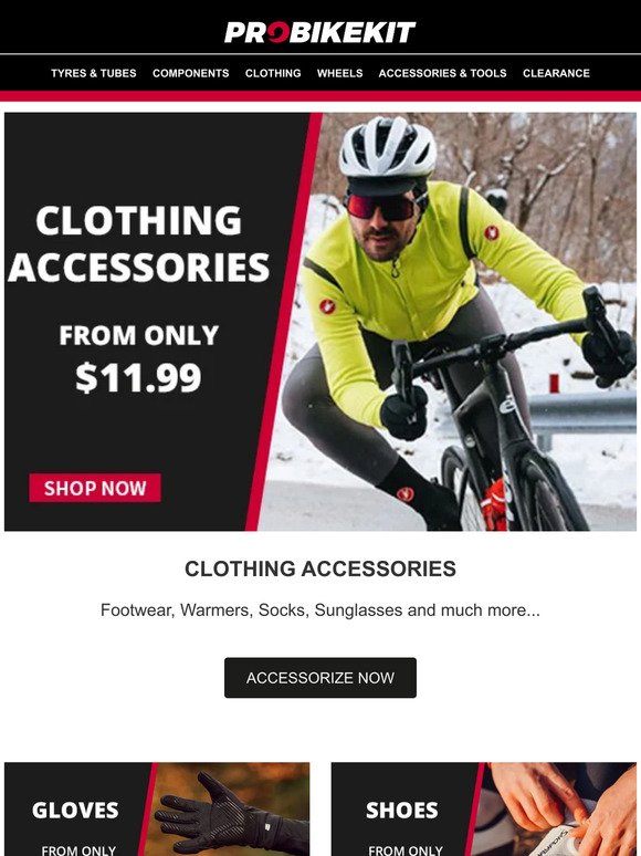 UP TO 75% OFF CLOTHING ACCESSORIES