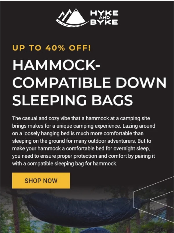 Take Your Hammock Camping to the Next Level with Our Ultralight Sleeping Bag!
